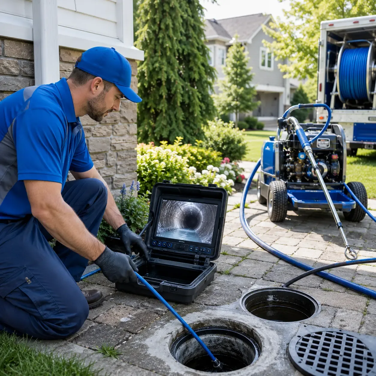 Outdoor drain cleaning professionals serving Hardin, TX