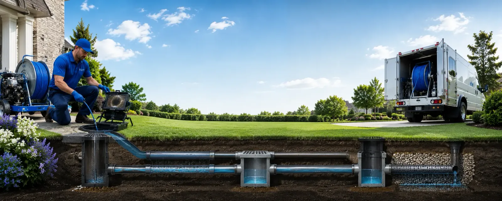 Outdoor drain cleaning information for Hardin, TX